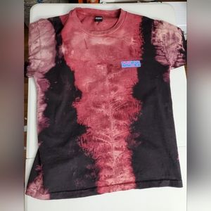 Obey Tie Dye Logo Shirt Size Small Streetwear Short Sleeve 100% Cotton